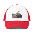 De Adder Designs "Lunch" Print Red and White Trucker Hat