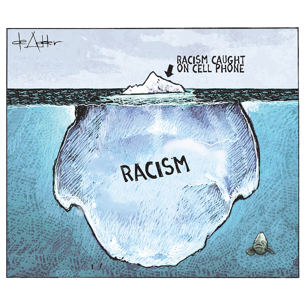 De Adder Designs "Racism Iceberg" Tote Bag