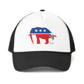 De Adder Designs "Trump Shit" Printed Black & White Trucker Hat