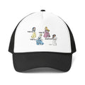 De Adder Designs "Carrie Fisher" Print Black and White Trucker Hat