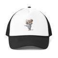 De Adder Designs "Ohara Candy" Print Black and White Trucker Hat