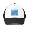 De Adder Designs "Plastic In Ocean" Printed Black & White Trucker Hat
