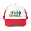 De Adder Designs "Canadian Vets" Print Red and White Trucker Hat