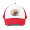 De Adder Designs "Trump the Menace" Print Red and White Trucker Hat