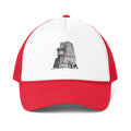 De Adder Designs "MLK" Print Red and White Trucker Hat