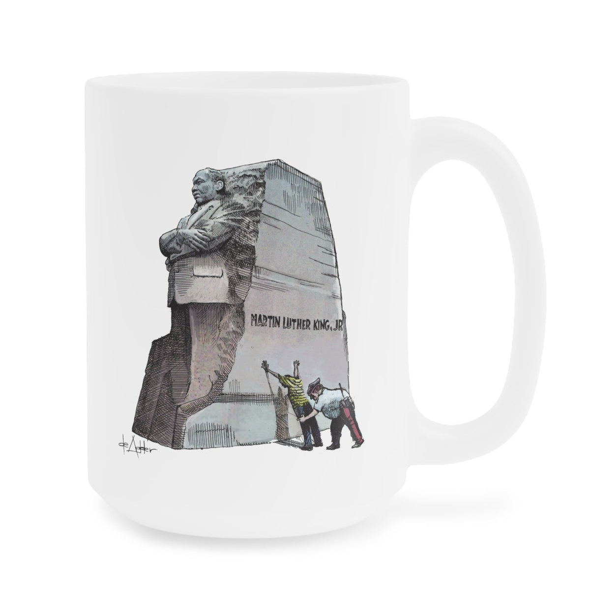 De Adder Designs "MLK" White Mug 15oz