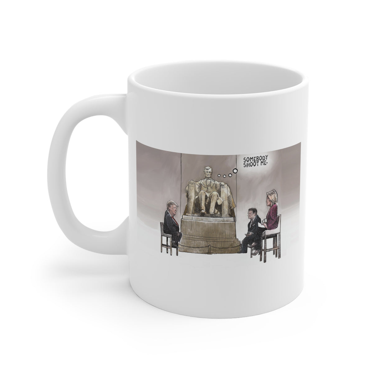 De Adder Designs "Shoot Me" White Mug 11oz