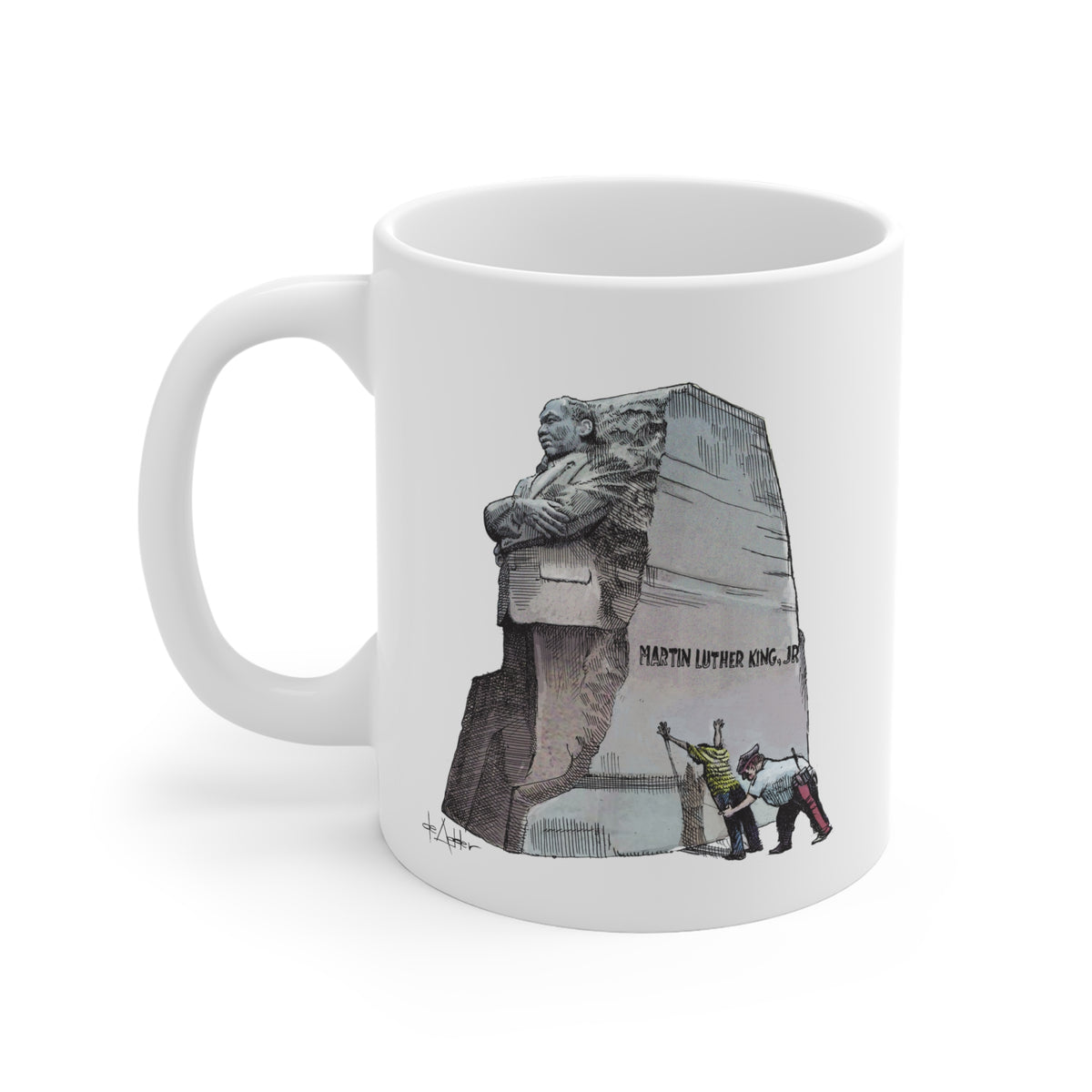 De Adder Designs "MLK" White Mug 11oz