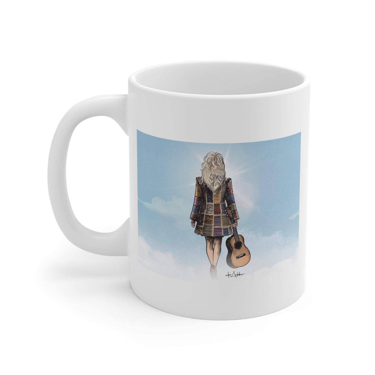 De Adder Designs "Dolly" White Mug 11oz