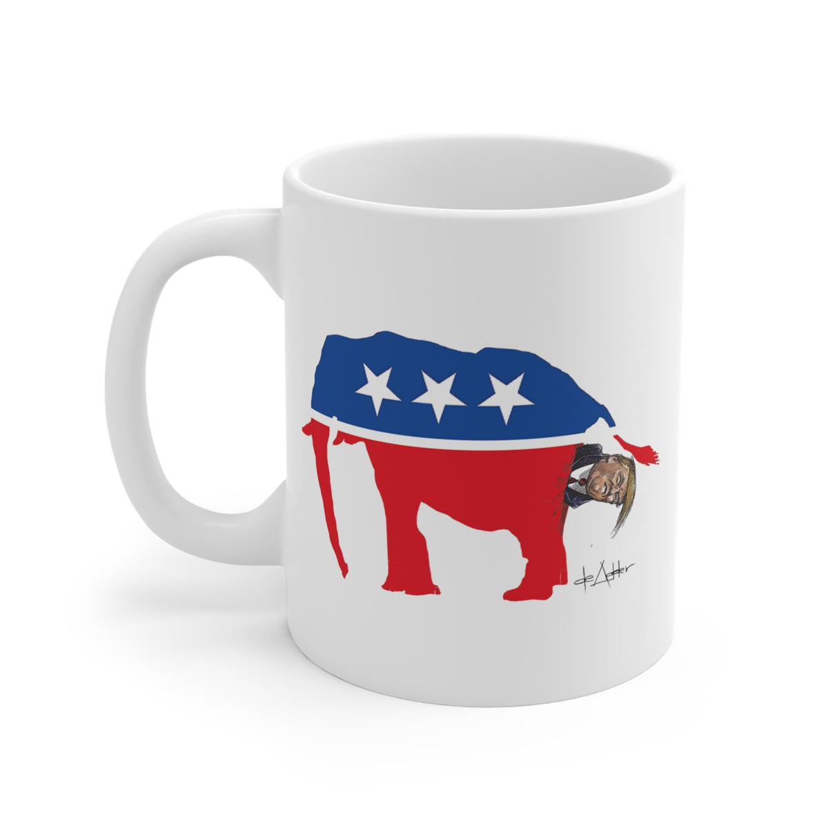 De Adder Designs "Trump Shit" White Mug 11oz