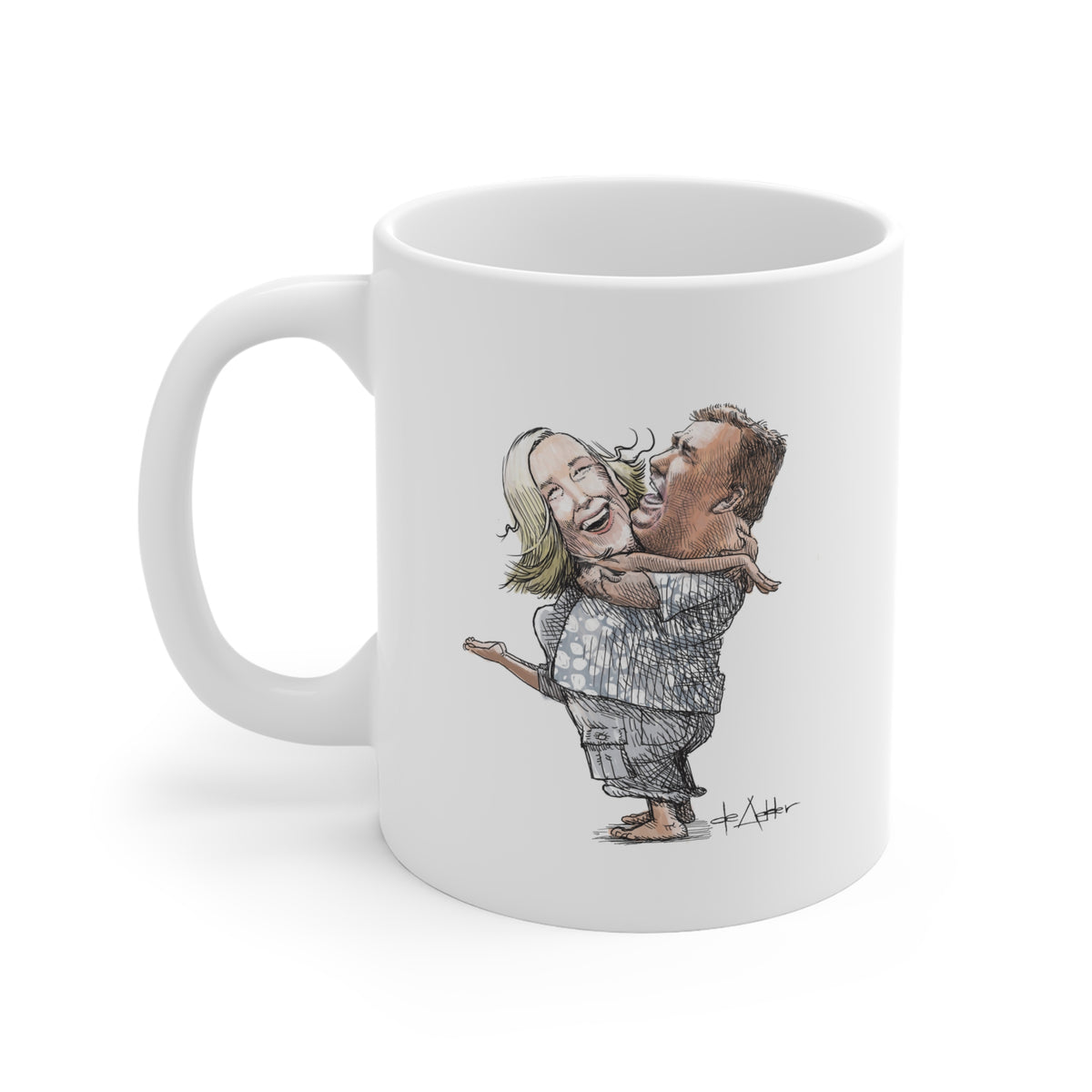 De Adder Designs "Ohara Candy" White Mug 11oz