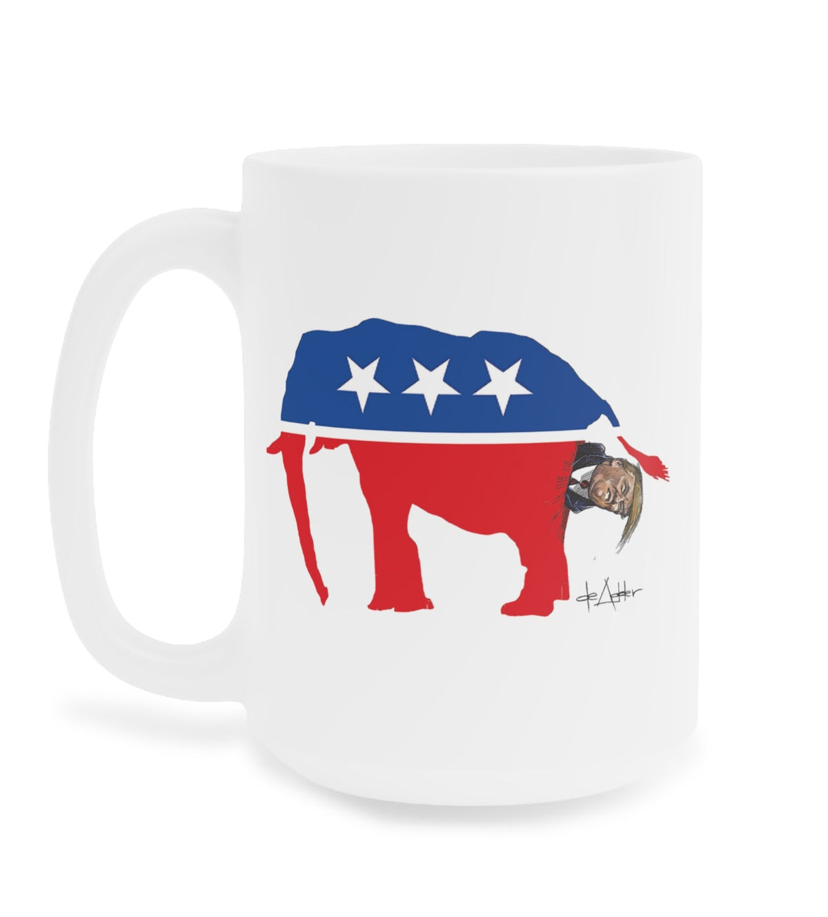 De Adder Designs "Trump Shit" White Mug 15oz