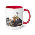 De Adder Designs "Lunch" Red and White Mug 11oz