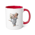 De Adder Designs "Ohara Candy" Red and White Mug 11oz