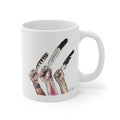 De Adder Designs "Feather" White Mug 11oz