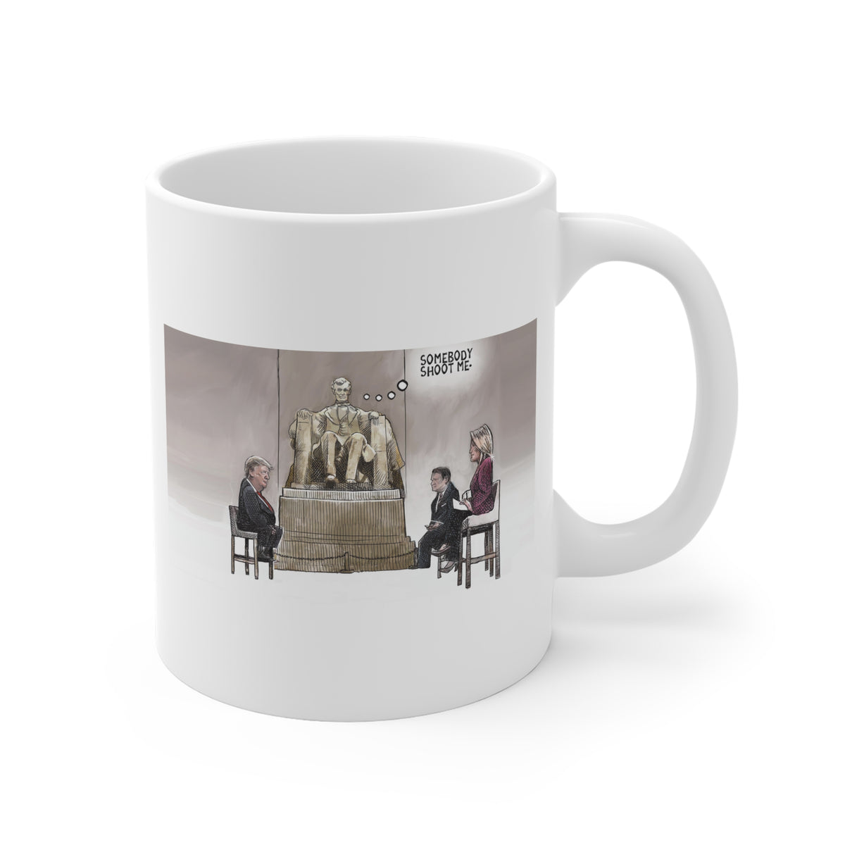 De Adder Designs "Shoot Me" White Mug 11oz