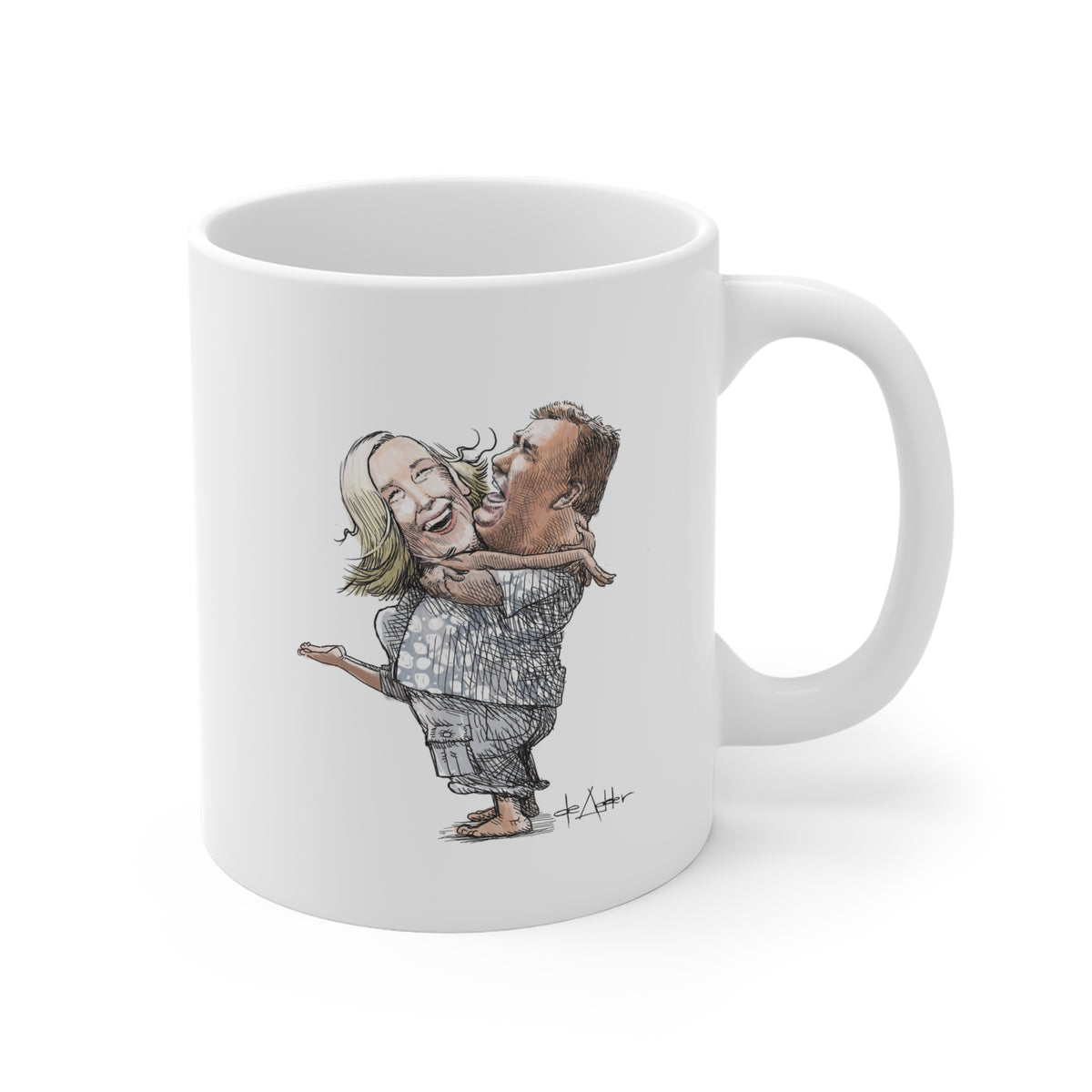 De Adder Designs "Ohara Candy" White Mug 11oz