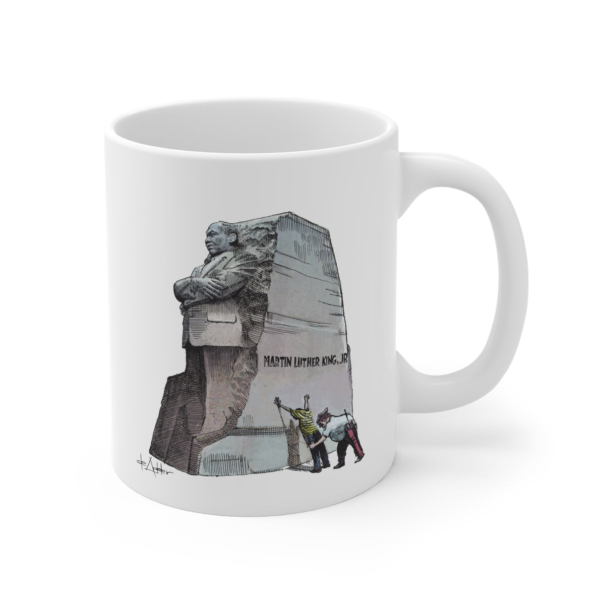 De Adder Designs "MLK" White Mug 11oz