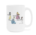 De Adder Designs "Carrie Fisher" White Mug 15oz