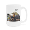 De Adder Designs "Lunch" White Mug 15oz