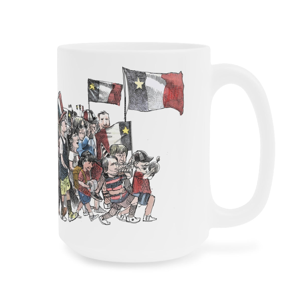 De Adder Designs "Acadia Mug" White Mug 15oz