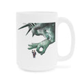 De Adder Designs "Flick Trump" White Mug 15oz