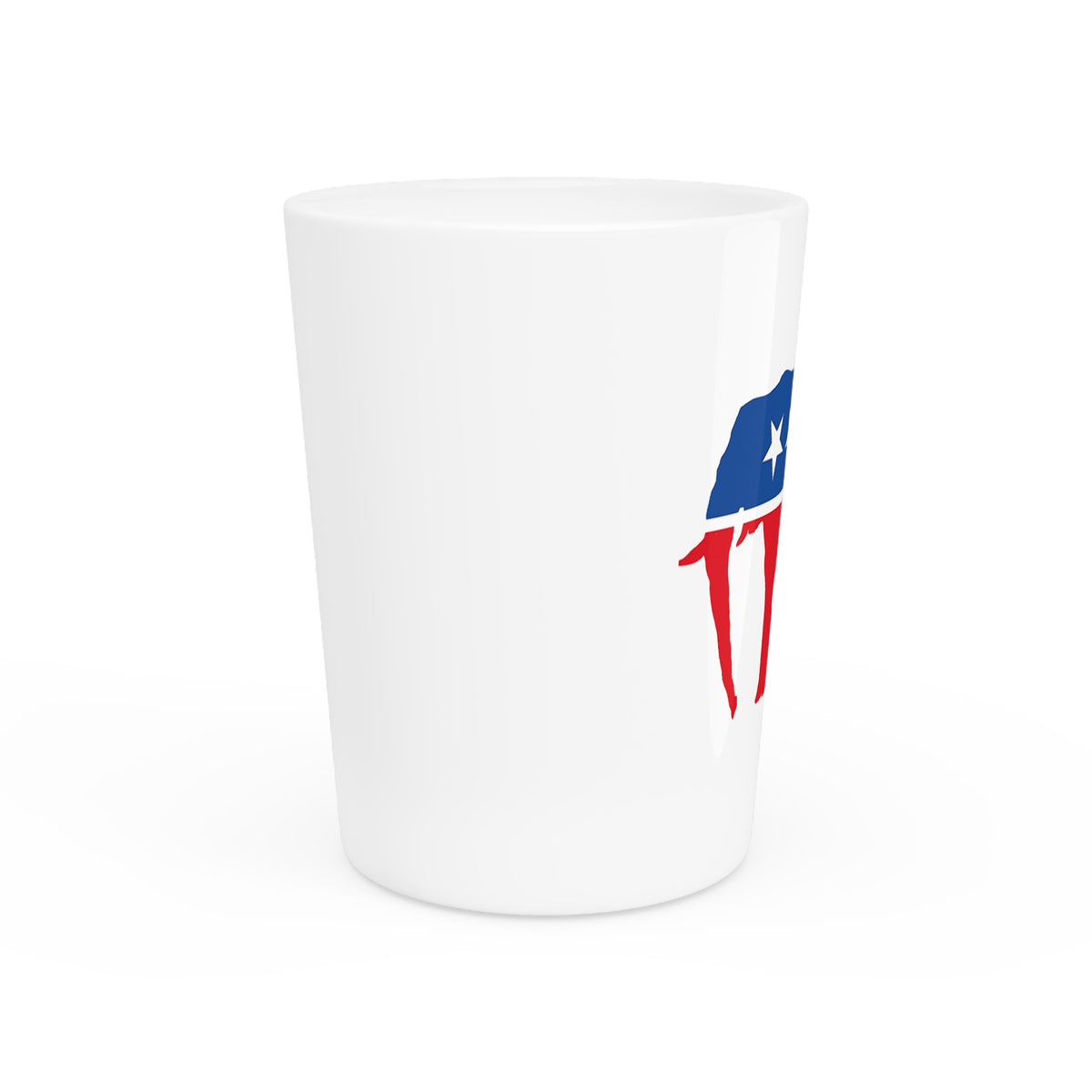 De Adder Designs "Trump Shit" White Ceramic 2oz Shot Glass