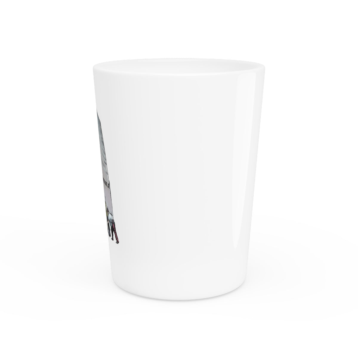 De Adder Designs "MLK" White Ceramic 2oz Shot Glass