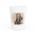 De Adder Designs "Trump the Menace" White Ceramic 2oz Shot Glass