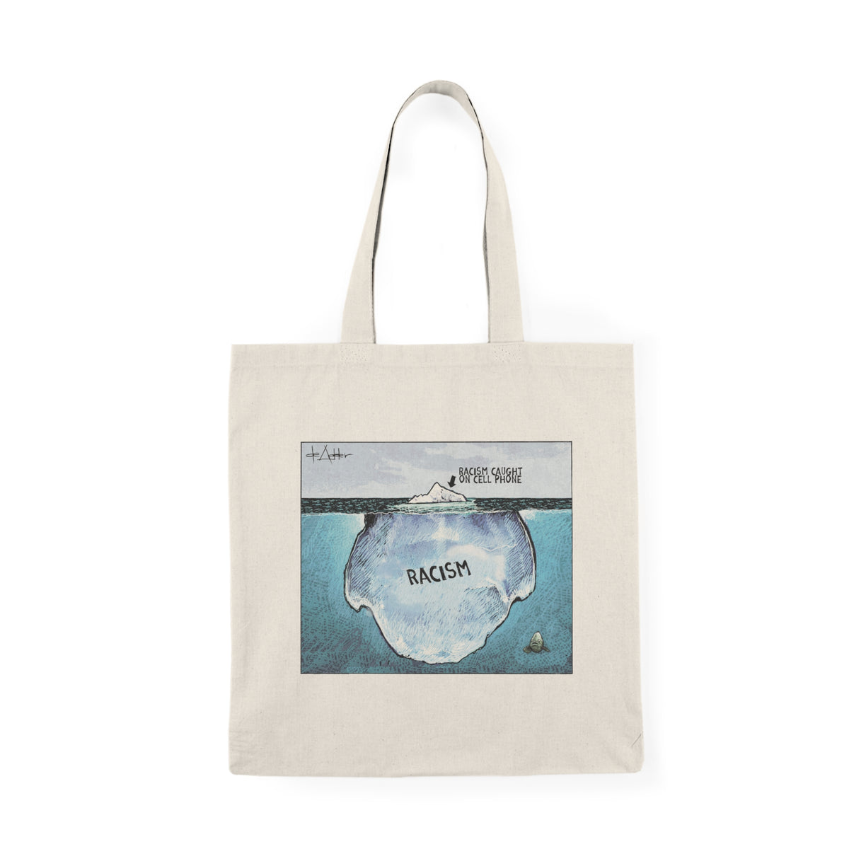 De Adder Designs "Racism Iceberg" Tote Bag